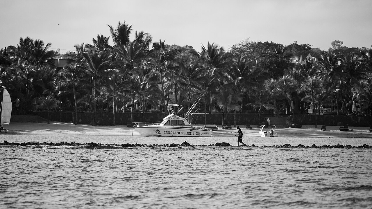 Île Maurice vue aérienne